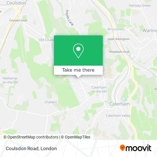 Coulsdon Road map