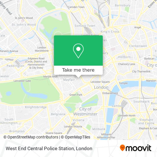 West End Central Police Station map
