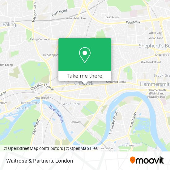Waitrose & Partners map