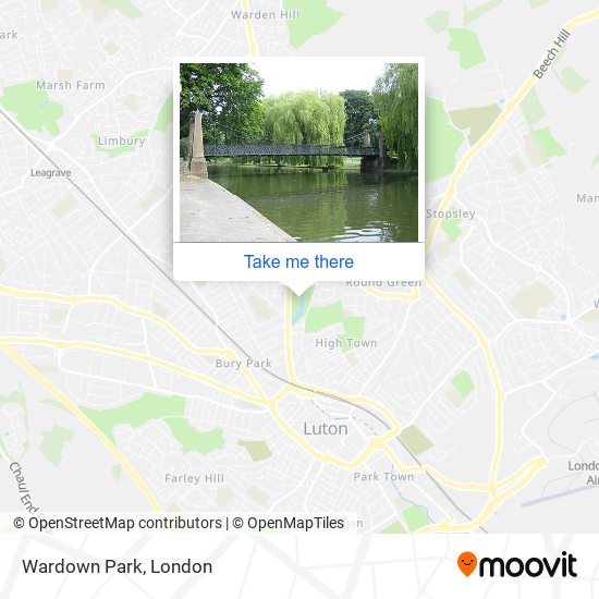 Wardown Park map