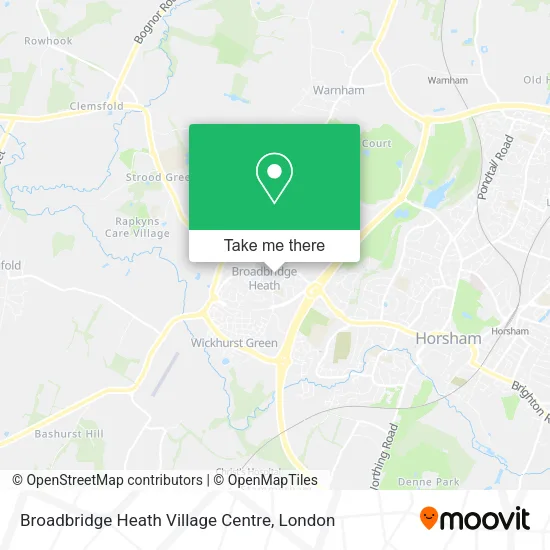 Broadbridge Heath Village Centre map