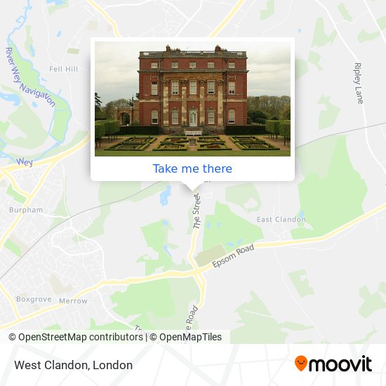 West Clandon map