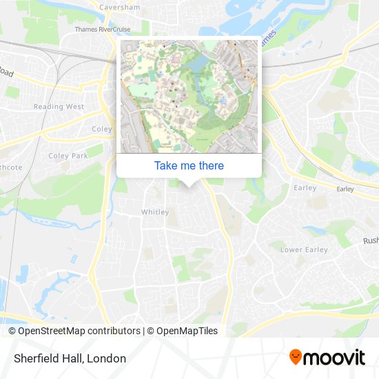 Sherfield Hall map