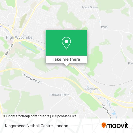 Kingsmead Netball Centre map