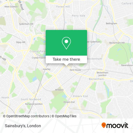 Sainsbury's map