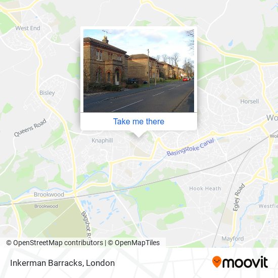 Inkerman Barracks map