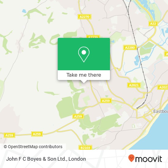 John F C Boyes & Son Ltd. map