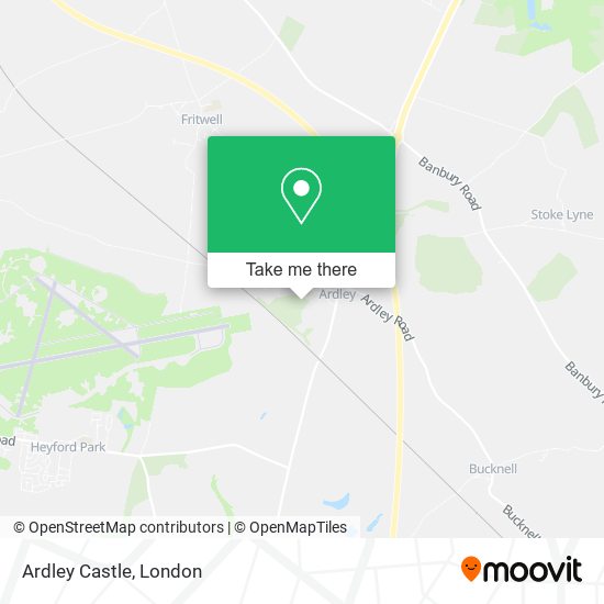 Ardley Castle map
