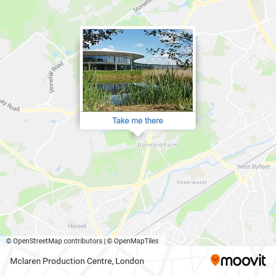 Mclaren Production Centre map