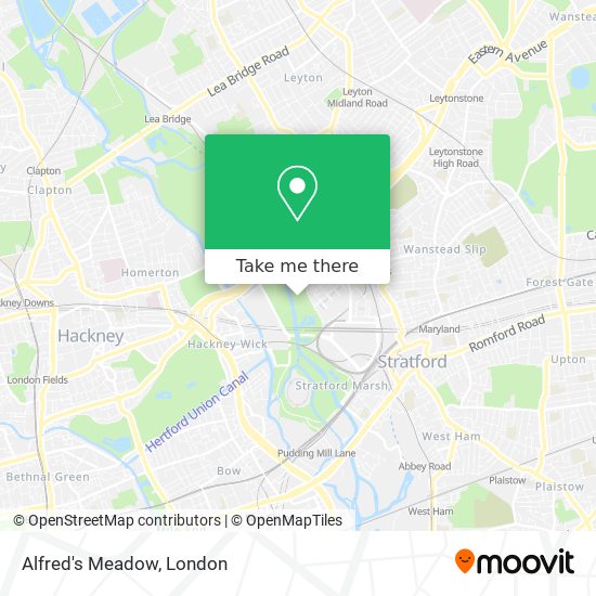 Alfred's Meadow map
