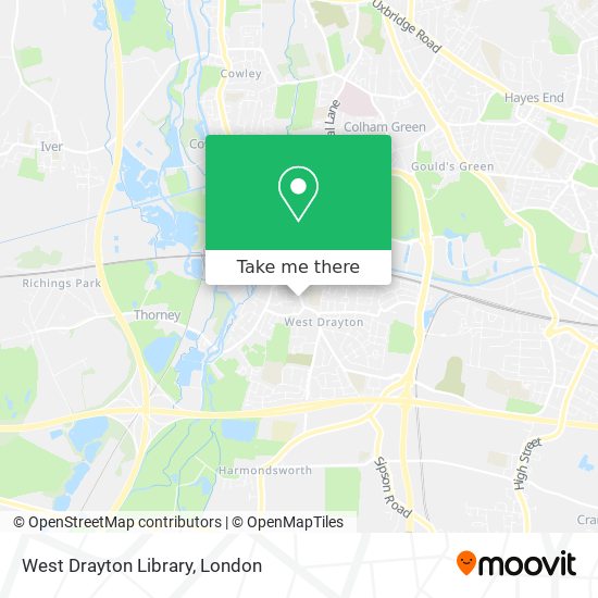 West Drayton Library map