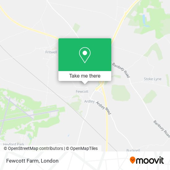 Fewcott Farm map