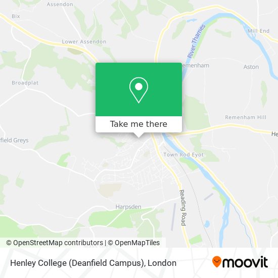 Henley College (Deanfield Campus) map