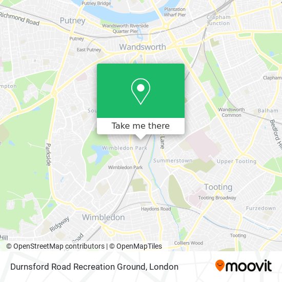 Durnsford Road Recreation Ground map