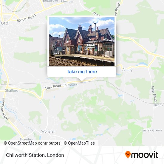 Chilworth Station map