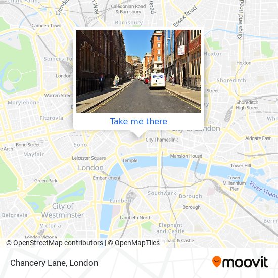 Chancery Lane map