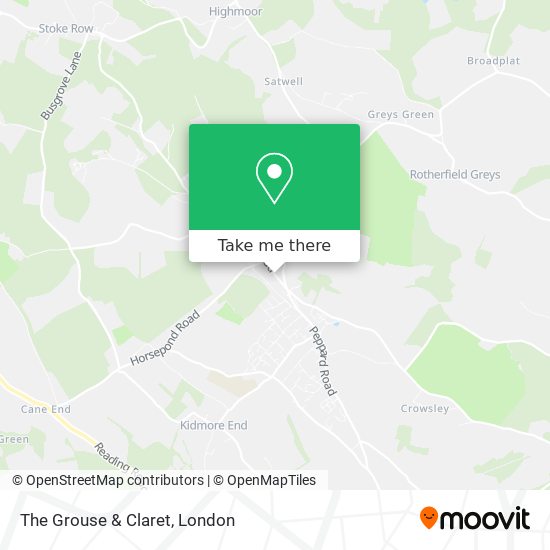 The Grouse & Claret map