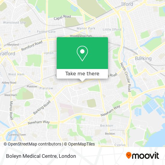 Boleyn Medical Centre map