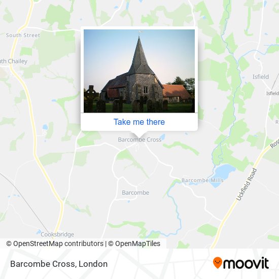 Barcombe Cross map