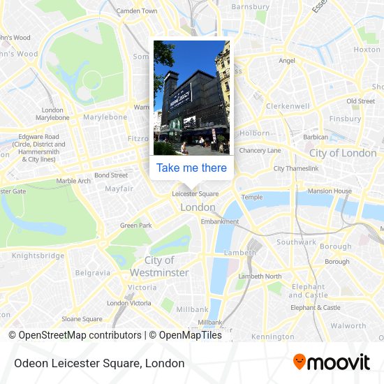 Odeon Leicester Square map