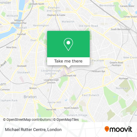 Michael Rutter Centre map