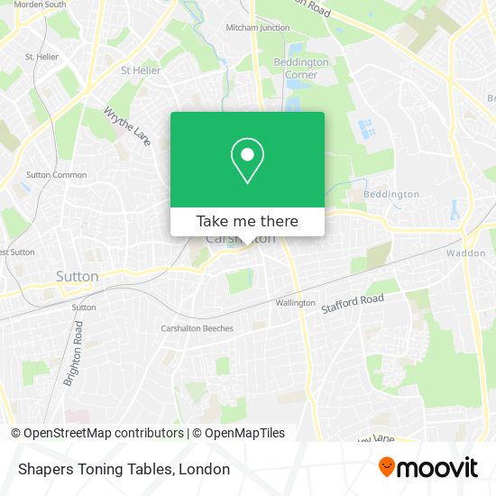 How to get to Shapers Toning Tables in Carshalton by Bus, Train, Tramlink  or Tube?