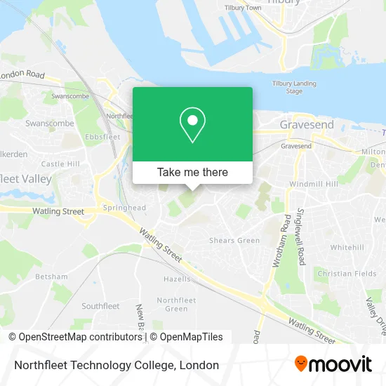 How to Get to Northfleet Technology College in Gravesend by Bus, Train ...