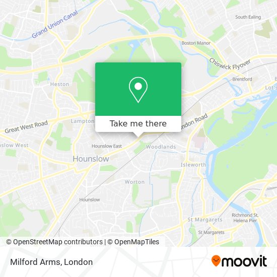 Milford Arms map