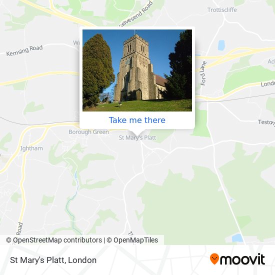 St Mary's Platt map
