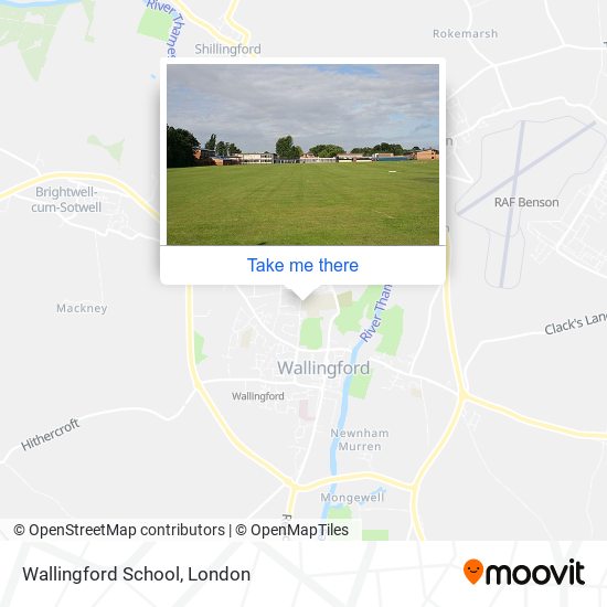 Wallingford School map