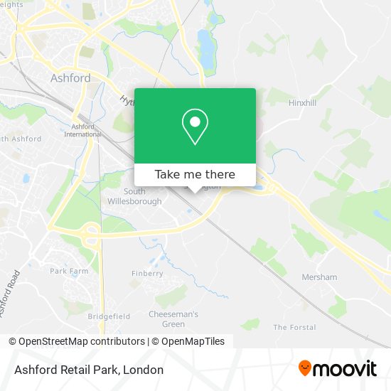 Ashford Retail Park map