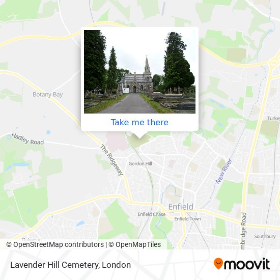 Lavender Hill Cemetery map