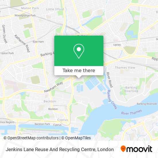 Jenkins Lane Reuse And Recycling Centre map