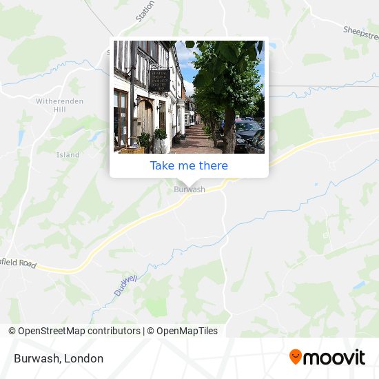 Burwash map