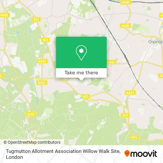 Tugmutton Allotment Association Willow Walk Site map