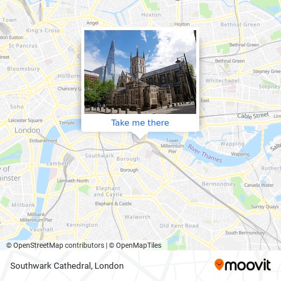 Southwark Cathedral map