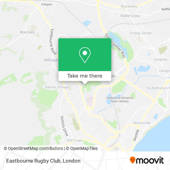 Eastbourne Rugby Club map