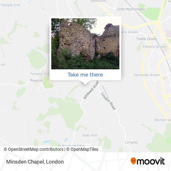 Minsden Chapel map