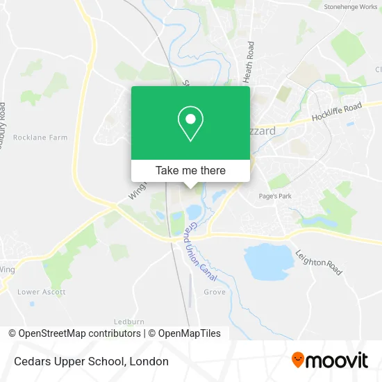 Cedars Upper School map