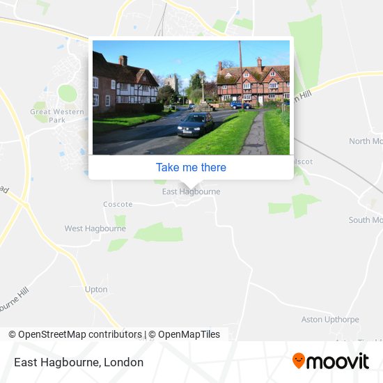 East Hagbourne map