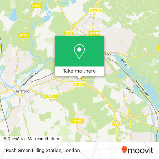 Rush Green Filling Station map