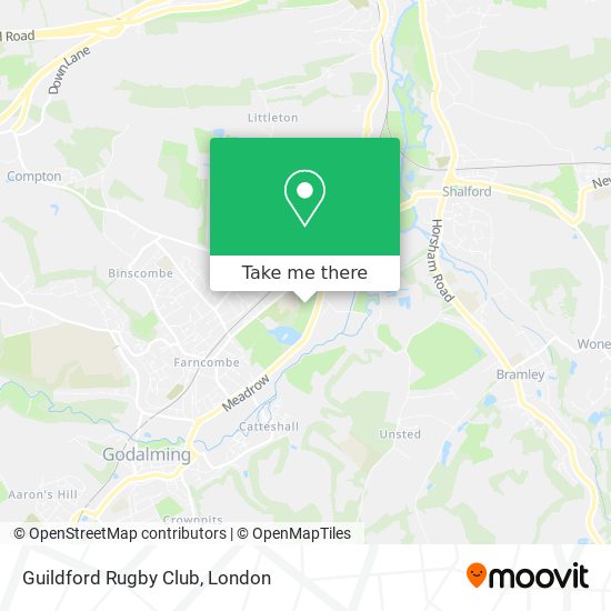 Guildford Rugby Club map