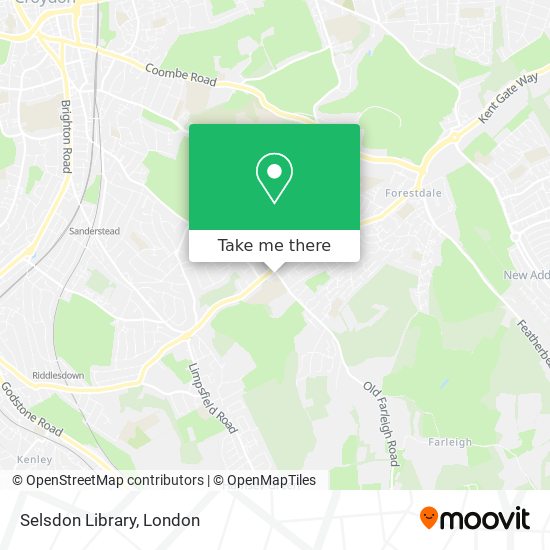 Selsdon Library map