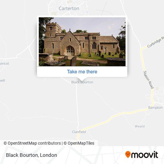 Black Bourton map