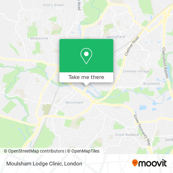 Moulsham Lodge Clinic map