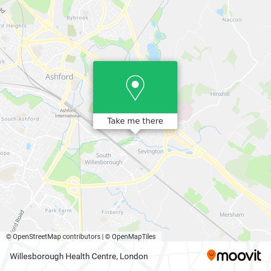 Willesborough Health Centre map