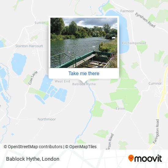 Bablock Hythe map