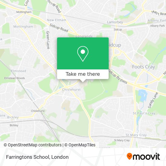 Farringtons School map
