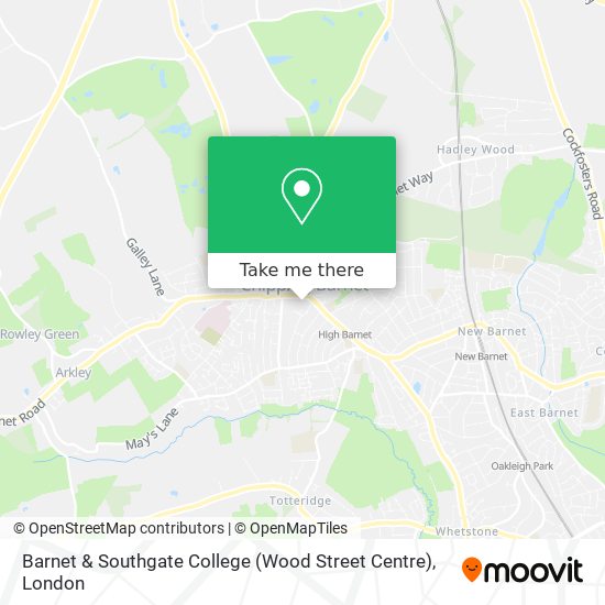 Barnet & Southgate College (Wood Street Centre) map