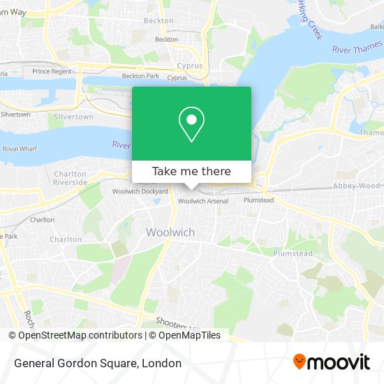 General Gordon Square map